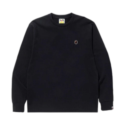 BAPE Ape Head One Point Long-Sleeve Tee 'Black'