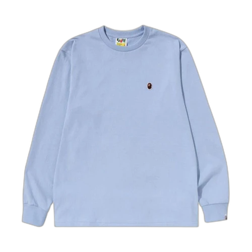 BAPE Ape Head One Point Long-Sleeve Tee 'Sax'