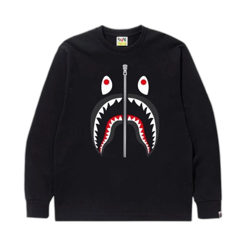 BAPE Shark Long-Sleeve Tee 'Black'