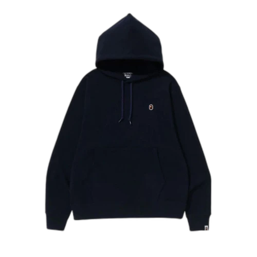 BAPE Ape Head One Point Relaxed Fit Pullover Hoodie 'Navy'