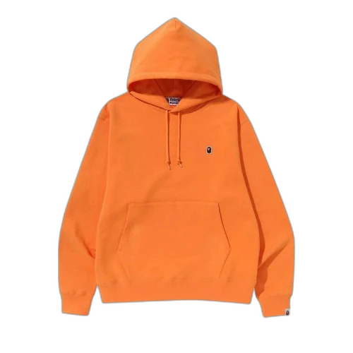 BAPE Ape Head One Point Relaxed Fit Pullover Hoodie 'Orange'
