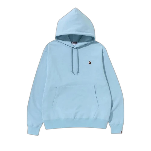 BAPE Ape Head One Point Relaxed Fit Pullover Hoodie 'Sax'