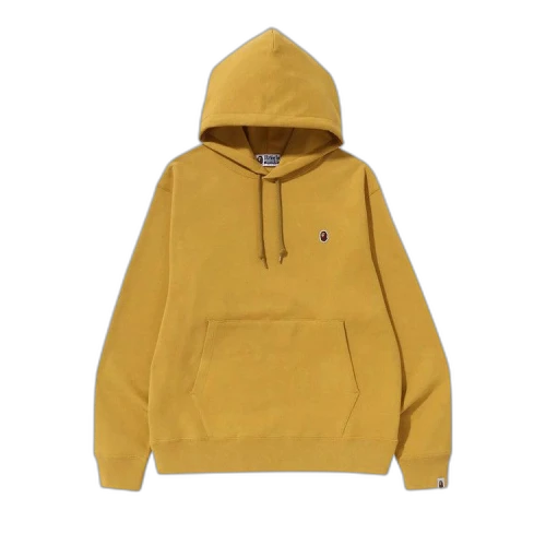 BAPE Ape Head One Point Relaxed Fit Pullover Hoodie 'Yellow'