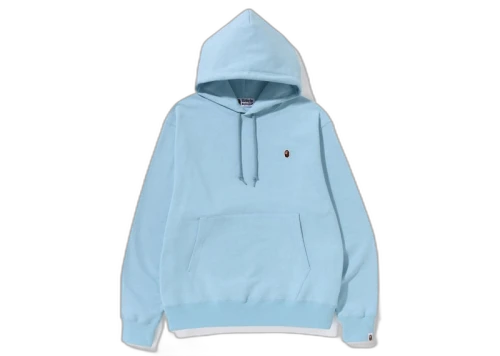 BAPE Ape Head One Point Relaxed Fit Pullover Hoodie (SS23) Sax