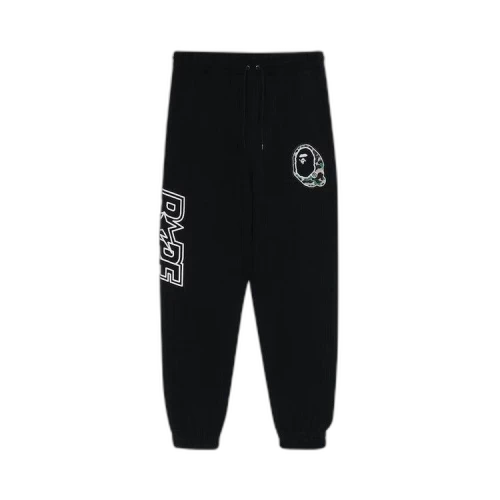 BAPE Patchwork Sweatpants 'Black'
