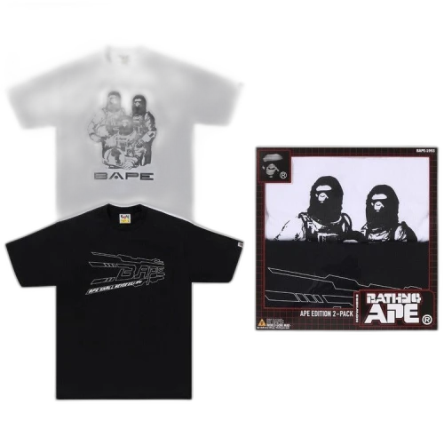 BAPE Tee Package Box #1 'Black/White'