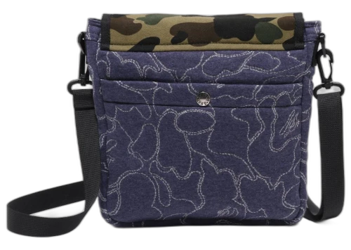 BAPE ABC Camo Shoulder Bag Navy
