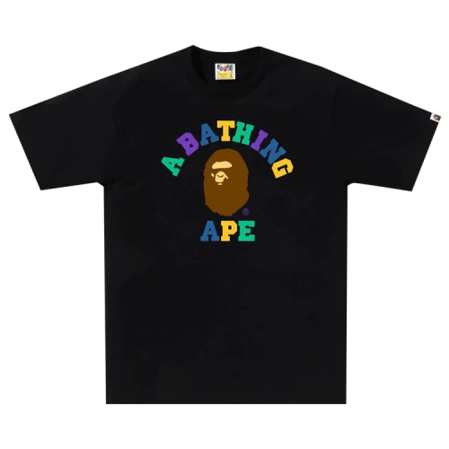 BAPE Colors College Tee 'Black'