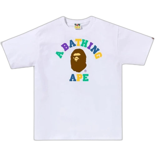 BAPE Colors College Tee 'White'