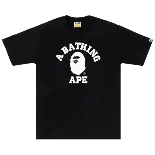 BAPE Bicolor College Tee 'Black'