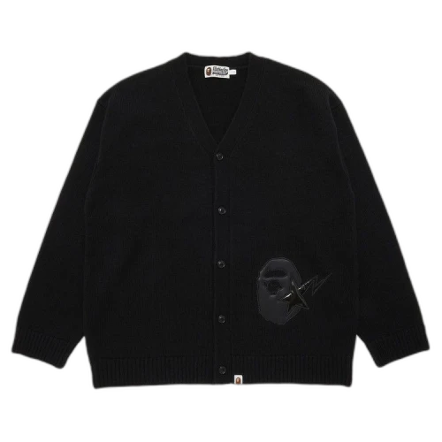 GOAT Exclusive BAPE Knit College Cardigan Black