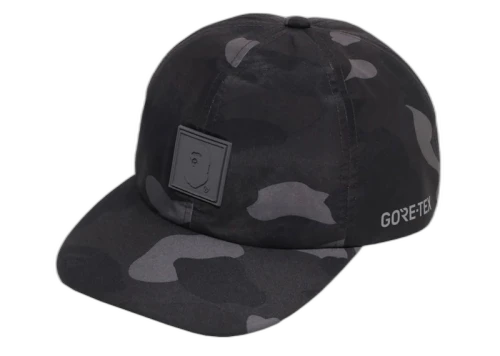 BAPE GORE-TEX Color Camo Panel Cap Black