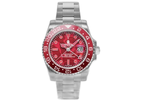 BAPE Type 2 BAPEX Color Camo Watch Red
