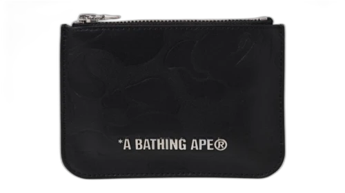 BAPE Tonal Solid Camo Pouch Black