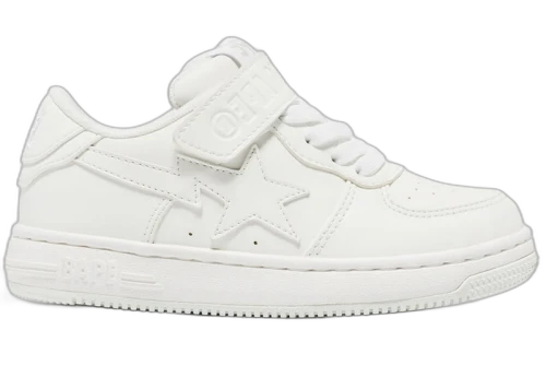 A Bathing Ape Bape Sta Low #1 Triple White (PS)
