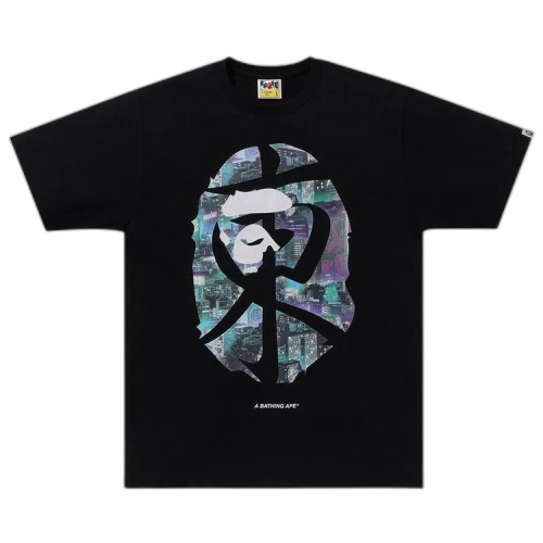 BAPE Neon Tokyo Tee 'Black'