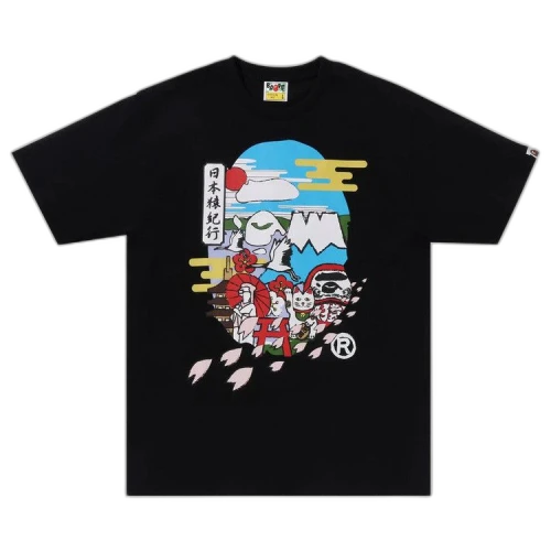 BAPE Japan Culture Ape Head Tee 'Black'