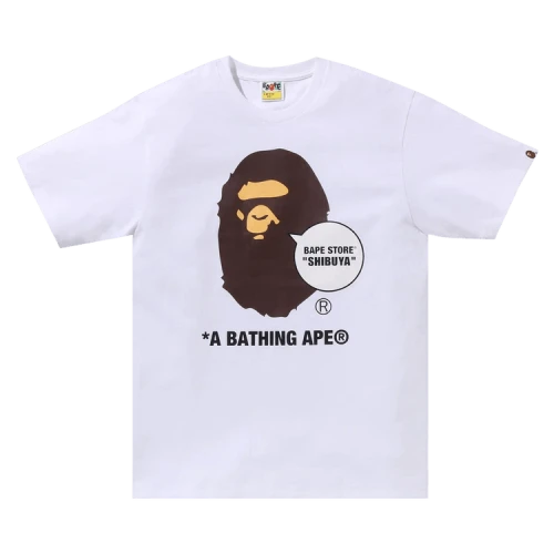 BAPE Store Shibuya Ape Head Tee 'White'