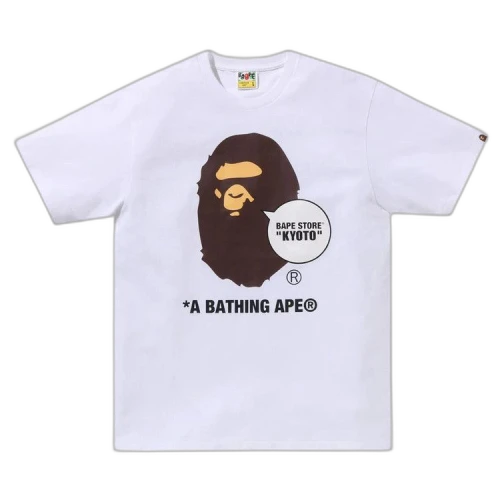 BAPE Store Kyoto Ape Head Tee 'White'