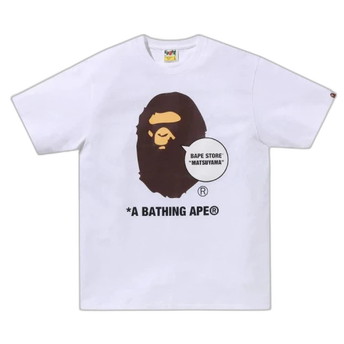 BAPE Store Matsuyama Ape Head Tee 'White'
