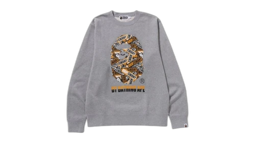 BAPE x Grip Swany By Bathing Ape Crewneck Gray