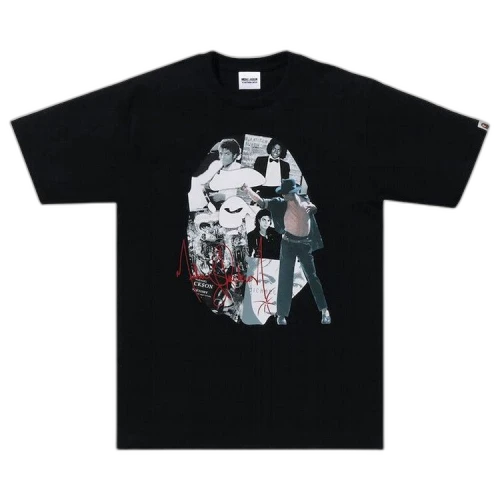 BAPE x Michael Jackson Album Jacket Ape Head Tee 'Black'