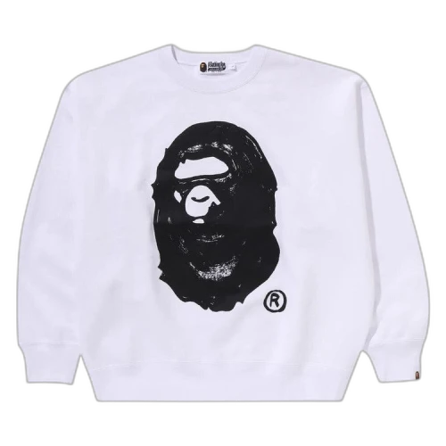 BAPE x Joshua Vibes Ape Head Crewneck 'White'