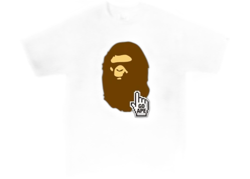 BAPE Online Tee Gray