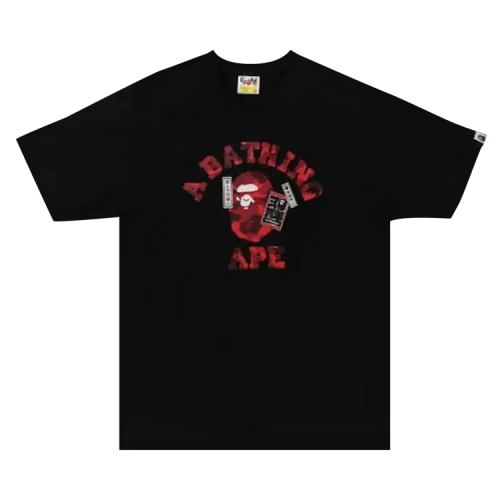 BAPE x Rakuten 30th Anniversary College Tee 'Black'