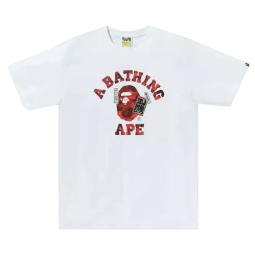 BAPE x Rakuten 30th Anniversary College Tee 'White'