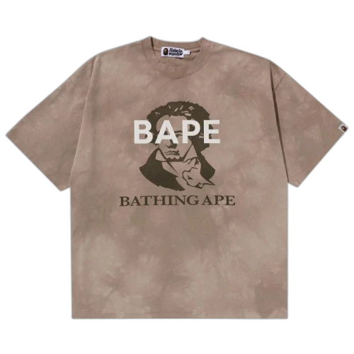 BAPE Tie Dye Bathing Ape Tee 'Beige'
