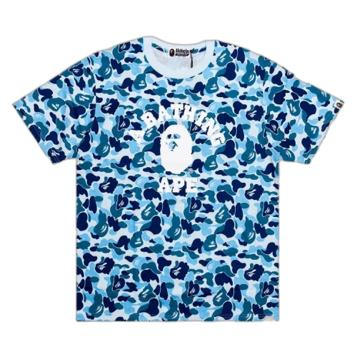 BAPE ABC Camo College T-Shirt 'Blue'
