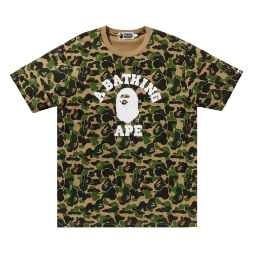 BAPE ABC Camo College T-Shirt 'Green'