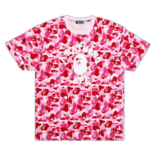 BAPE ABC Camo College T-Shirt 'Pink'