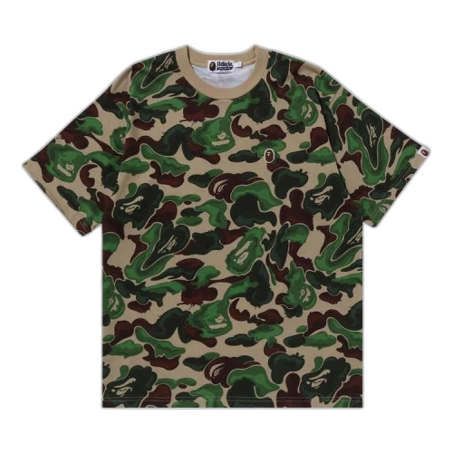 BAPE Art Camo Ape Head One Point Tee 'Green'