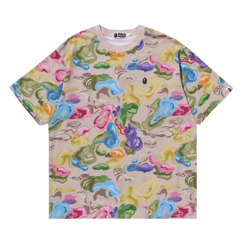 BAPE Art Camo Ape Head One Point Tee 'Multicolor'