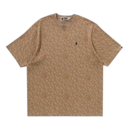 BAPE Sport Monogram Ape Head One Point Tee 'Beige'