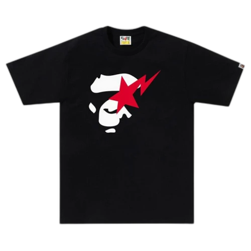 BAPE Ape Face Sta Tee 'Black'
