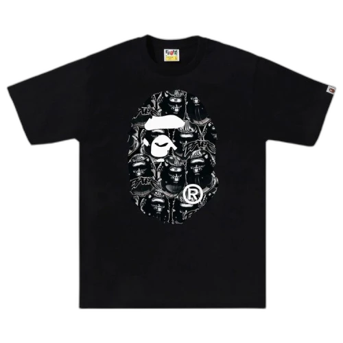 BAPE Ape Head Graffiti Big Ape Head Tee 'Black/Black'