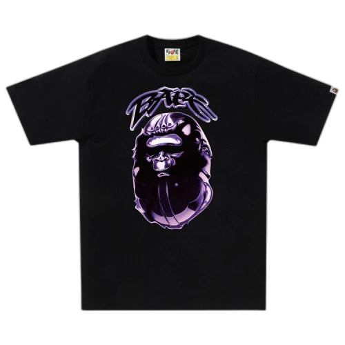 BAPE Ape Head Graffiti Tee 'Black'
