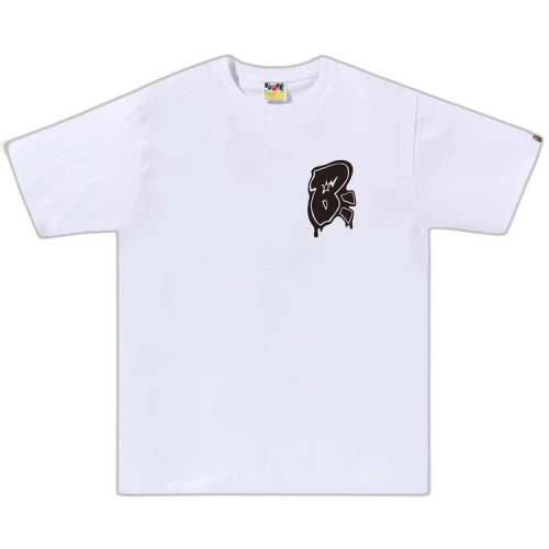 BAPE Graffiti B One Point Tee 'White'