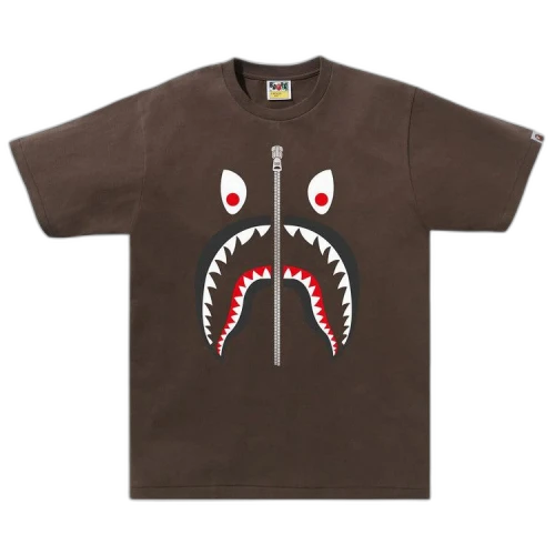 BAPE Mad Shark Tee 'Brown'