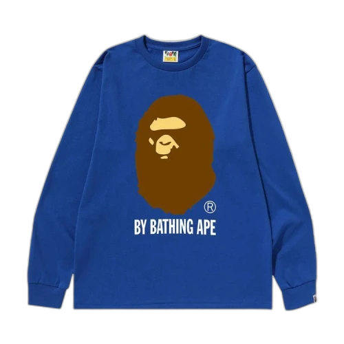 BAPE By Bathing Ape Long-Sleeve Tee 'Blue'
