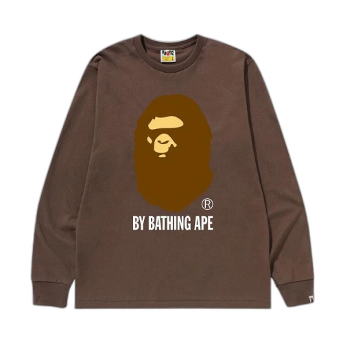 BAPE By Bathing Ape Long-Sleeve Tee 'Brown'