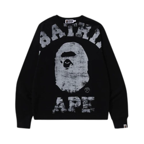 BAPE Big College Crewneck 'Black'