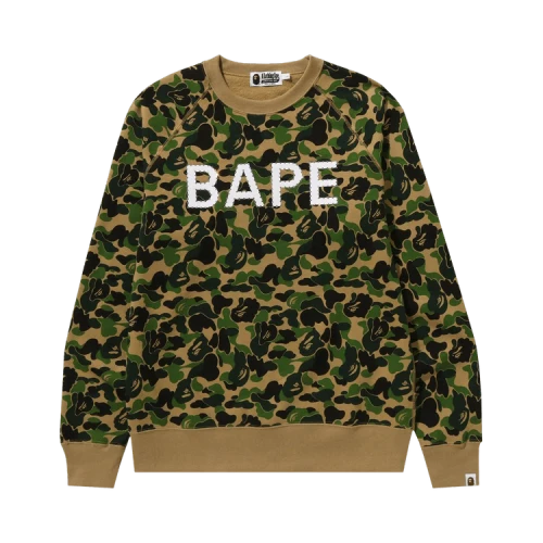 BAPE ABC Camo Crystal Stone Crewneck 'Green'