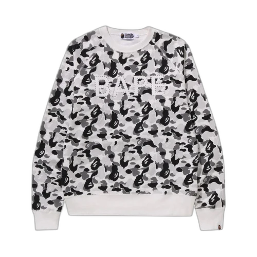 BAPE ABC Camo Crystal Stone Crewneck 'Grey'
