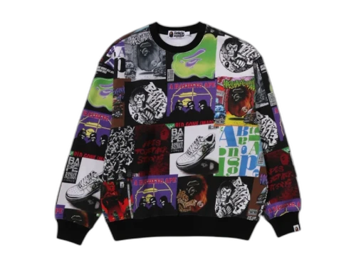 BAPE Album Monogram Crewneck Multicolor