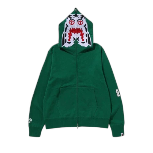 BAPE Tiger Full Zip Hoodie 'Green'