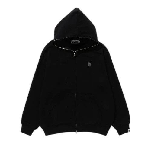 BAPE Metal One Point Full Zip Hoodie 'Black'